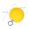 Angoily Non-Slip Grip Strength Ball, Stainless Steel and Polyurethane, 9 cm, Yellow view 2