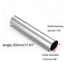 WBTAJZHY 304 Stainless Steel Exhaust Pipe, 129 mm OD, 2 mm Wall, 300 mm Long, Round view 2