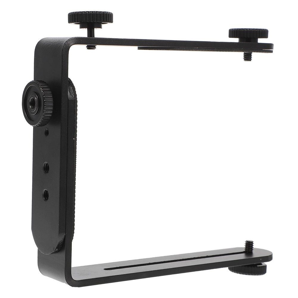 Toddmomy Non-Slip Multidirectional Metal L-Bracket for DSLR Cameras and Flash Accessories