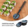 HKSDKABOP Ceramic Chopstick Rest and Utensil Holder Set, 8-Piece view 3