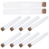Housoutil 10-Pack 43 mL Glass Match Holders with Wooden Stoppers view 1