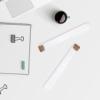 Housoutil 10-Pack 43 mL Glass Match Holders with Wooden Stoppers view 4