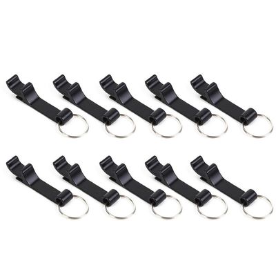 YIXANNX 10-Pack 3-in-1 Beer Bottle Opener Keychain