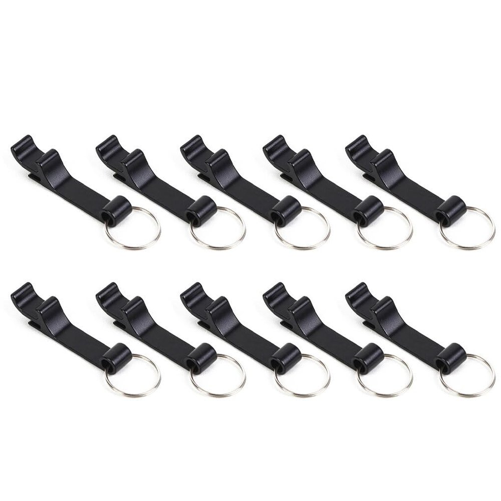 YIXANNX 10-Pack 3-in-1 Beer Bottle Opener Keychain