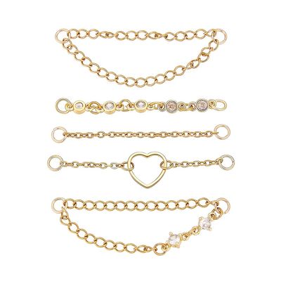 OLYCRAFT 5-Piece Earring Chain Connector