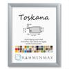 RahmenMax Toskana MDF Picture Frame, Brushed Aluminum-Look, for 93 x 106 cm Images view 1
