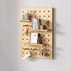 Solid Wood Wall Pegboard, Versatile Display Solution for Bedroom, Apartment, Garage & Craft Room view 1