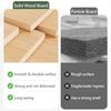 Solid Wood Wall Pegboard, Versatile Display Solution for Bedroom, Apartment, Garage & Craft Room view 3
