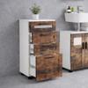 VCM Nilari L Narrow Bathroom Cabinet with 4 Drawers, 76 x 38 x 28 cm view 2