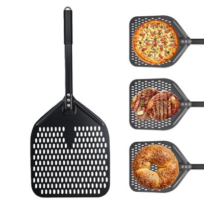 Sliding Pizza Peel with Nonstick Coating for Baking and Flipping
