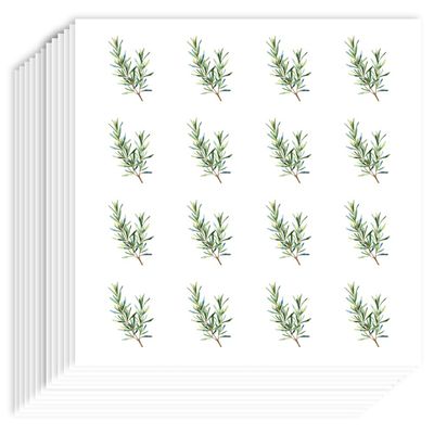 AHANDMAKER 192-Piece Rosemary Branch Stickers