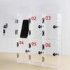 Lockable Acrylic Phone Cabinet with 18 Compartments view 2