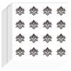 AHANDMAKER 192-Piece Damask Silhouette Sticker Set view 1