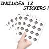 AHANDMAKER 192-Piece Damask Silhouette Sticker Set view 3