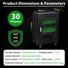 LADECNERHT Portable Phone Charging Cabinet, 30-Slot, Black view 4