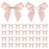 30 Pack Rose Gold Mini Bows for Gifts view 1