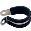 10-Pack 6–45 mm 304 Stainless Steel Rubber-Lined P-Clips, Durable Hose Clamps for Secure Cable Mounting (20 mm) view 1