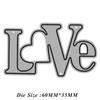 LOVE Metal Cutting Die Set view 3