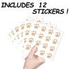 AHANDMAKER 192 Pcs Dog Paw Flower Stickers view 3