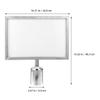 GLEAVI Stainless Steel Sign Holder for Queue Barrier Stanchions view 2