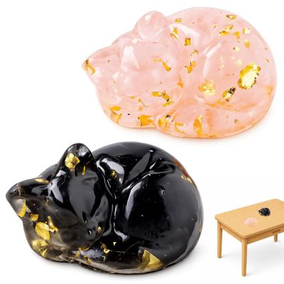 GuBaoZhuo 2-Pack Cat Figurines
