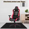 Office Chair Mat 85 x 135 cm, Black, for Hard Floors, Laminate and Tile view 2