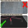 Office Chair Mat 85 x 135 cm, Black, for Hard Floors, Laminate and Tile view 3