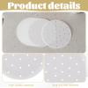Ebksqs 100 Pcs Bamboo Steamer Paper - 9 Inch Round Non-Stick Steamer Paper for Dim Sum & Dumplings (Perforated) view 4