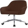 Stretch Armchair Covers for High-Back Dining Chairs, Brown, 4 pcs view 1