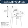 Stretch Armchair Covers for High-Back Dining Chairs, Brown, 4 pcs view 3