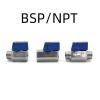 LLBOGRGGN 1pc 1/2" BSP Male x Female Ball Valve, SS304 Stainless Steel, Blue Handle view 2