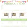 Easter Table Runner with Bunny and Gnome Design, 33 x 180 cm (B) view 2