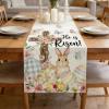 Easter Table Runner with Bunny and Gnome Design, 33 x 180 cm (B) view 4