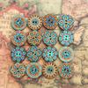 Muteitt 100 Round Wooden Buttons for Crafts view 2