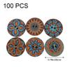 Muteitt 100 Round Wooden Buttons for Crafts view 3