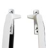 Plastic-Steel Door and Window Handle, Flat Glass Window Handle, 7-Style Lock, WC Window Handle (Right, White) view 3