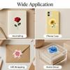 100 Transparent Flower Stickers view 3