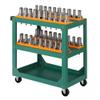 Rugged CNC Tool Holder Service Cart with Wheels and Handle for Garage and Workshop view 1