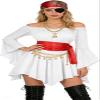 Women's Pirate Costume Set with Corset Belt, Headscarf and Eye Patch view 2