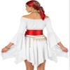 Women's Pirate Costume Set with Corset Belt, Headscarf and Eye Patch view 3
