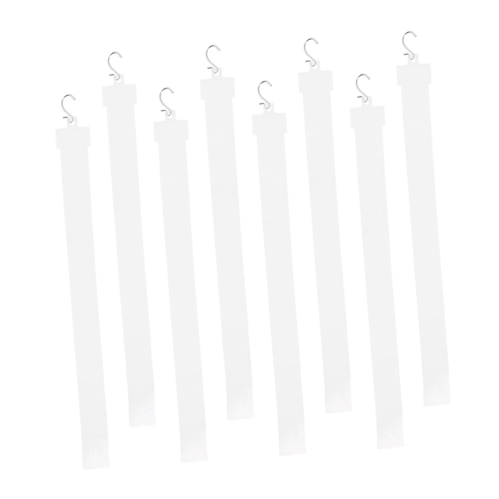 8 Supermarket Hanging Strips with 8 Hooks, 50 cm