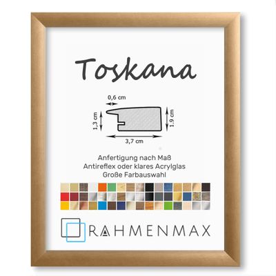 RahmenMax Toskana MDF Picture Frame, Bronze, for 66 x 80 cm Images