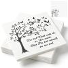 Funeral Napkins, Black & White, 20 Pack view 1