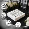 Funeral Napkins, Black & White, 20 Pack view 3