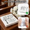 Funeral Napkins, Black & White, 20 Pack view 4