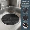 HSDLEWJ 2-Pack Round Sink Mat view 2