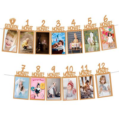 JIRVEX Photo Banner 1st Birthday Girl