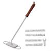 Grill Branding Iron with 55 Interchangeable Plates, Aluminum Alloy and Long Wooden Handle for Personalized Steak and Burger Marks view 1