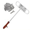 Grill Branding Iron with 55 Interchangeable Plates, Aluminum Alloy and Long Wooden Handle for Personalized Steak and Burger Marks view 4