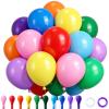 Wayfun Colorful Balloons 52 Pack, 12 Inch Rainbow Balloons view 1